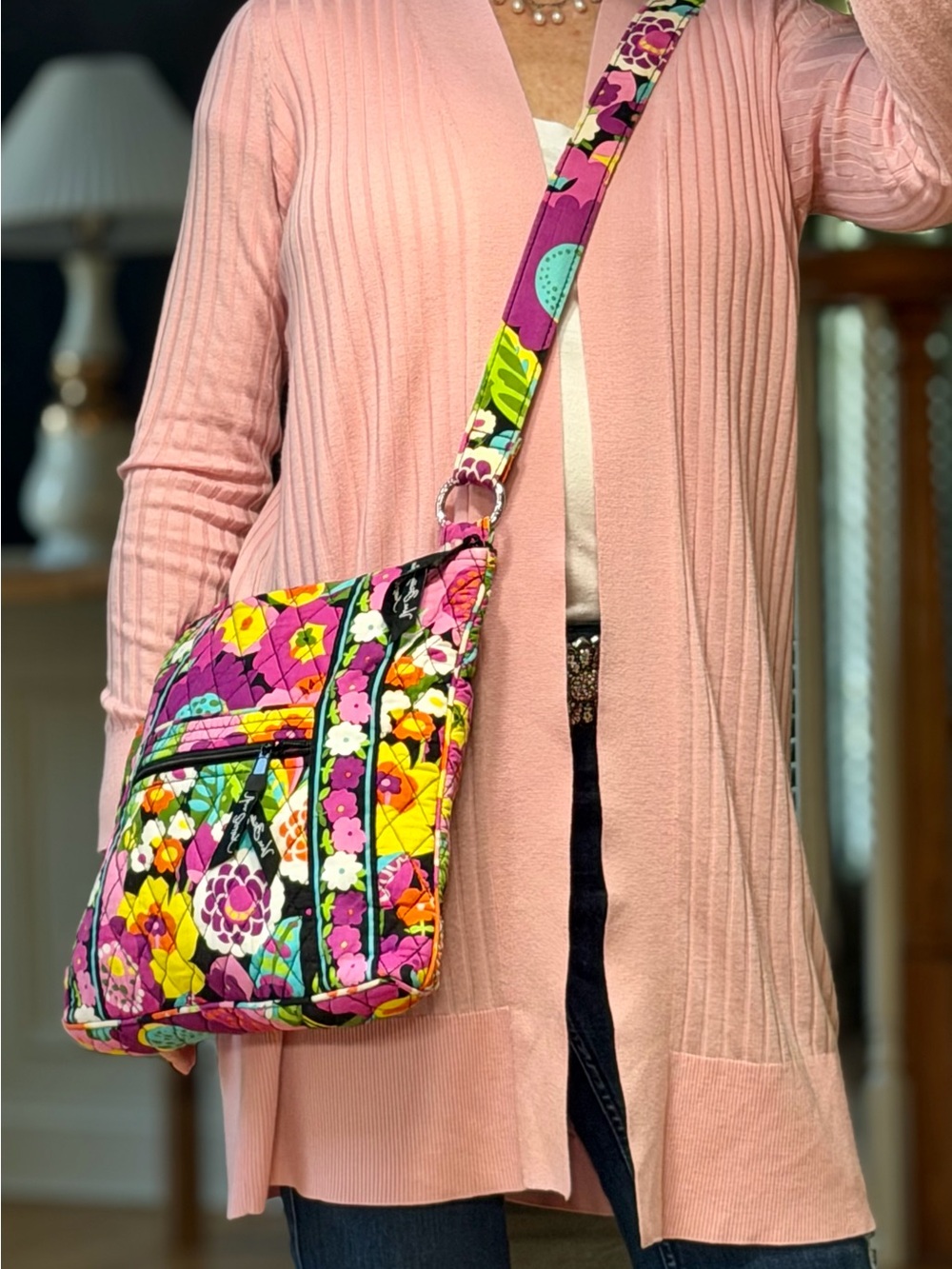 Vera Bradley Boho 2010’s Retired‎ Va Va Bloom Hipster Crossbody VGUC